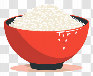 Bowl Of Rice - Bowl Of Freshly Cooked White Rice Transparent PNG
