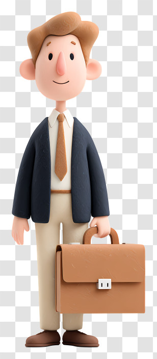 Businessman Holding Briefcase - Businessman With Briefcase Transparent PNG
