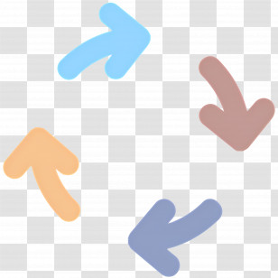 Circle Arrow - Colorful Arrow Cycle Illustration Transparent PNG