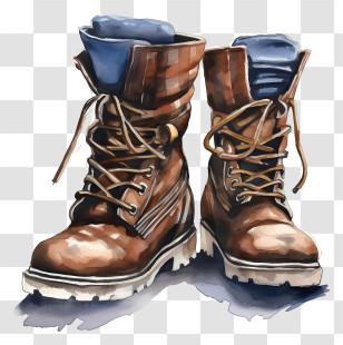 Sketch Winter Boots - Pair Of Brown Boots Transparent PNG