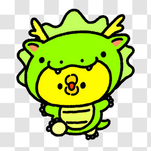 Green Dinosaur - Cute Character In Dragon Costume Transparent PNG