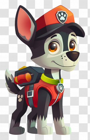 Paw Patrol - Cute Cartoon Dog In A Hat Transparent PNG