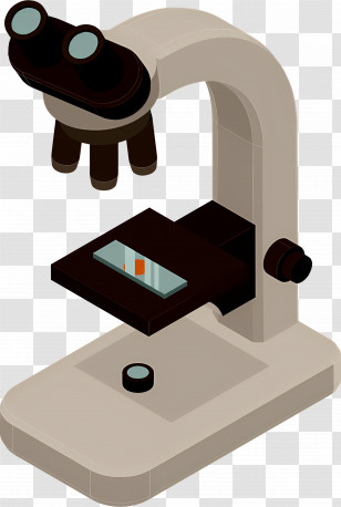 Microscope - Illustrated Microscope For Scientific Education Transparent PNG