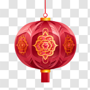 Chinese Lantern - Red Chinese Paper Lantern For Festivals Transparent PNG