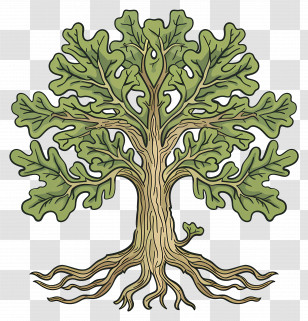 Oak Tree - Green Tree Illustration Transparent PNG
