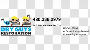 Water Damage Dry Guys Restoration Indoor Mold General Contractor - Yellow - Arizona Painting Company Transparent PNG