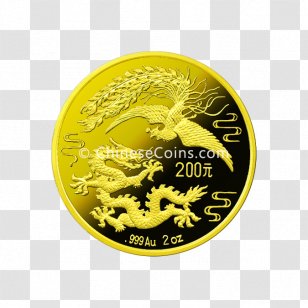 Gold Coin Perth Mint China - Currency - Chinese Coins Transparent PNG