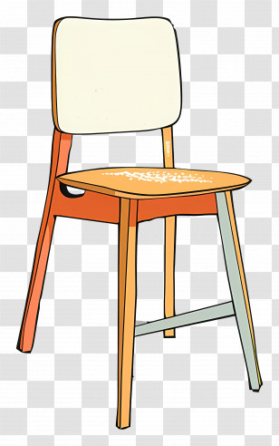 Chair - Wooden Chair Cartoon Illustration Transparent PNG