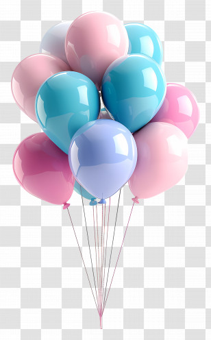 Party Balloons - Colorful Party Balloons Transparent PNG