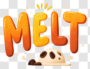 Melt Logo - MELT Melting Cartoon Text Transparent PNG