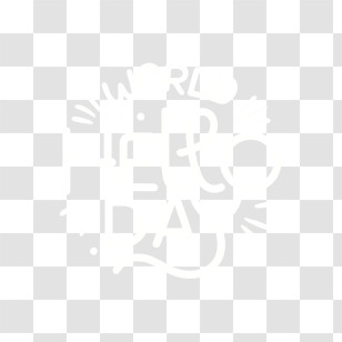 World Hello Day - Transparent White Text Illustration Transparent PNG