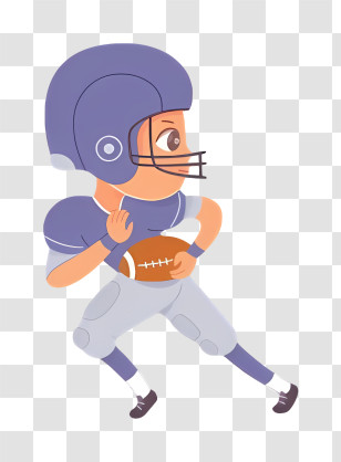 Cartoon Football Player - Cartoon Football Player Transparent PNG
