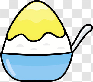 Icon - Shaved Ice Dessert With Toppings Transparent PNG