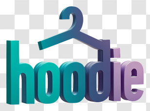 Hoodie Logo - Hoodie 3D Wordmark Transparent PNG