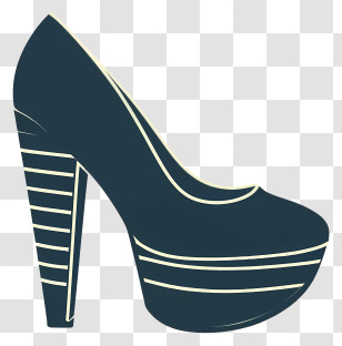 High Heeled Shoe - High Heel Shoe Silhouette Illustration Transparent PNG