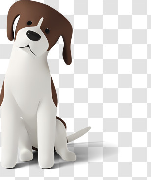Cartoon Dog - Cartoon Dog Sitting Illustration Transparent PNG