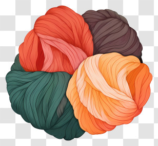 Yarn - Colorful Yarn Balls For Knitting Transparent PNG