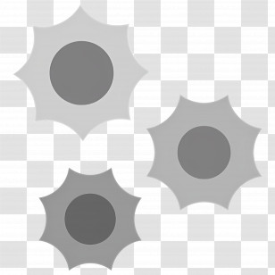 Bullet Hole - Mechanical Gears Transparent PNG