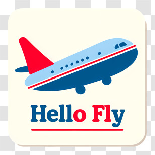 Hello Fly - Hello Fly Airplane Icon Transparent PNG