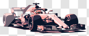 Formula 1 Car - Formula 1 Racing Car Illustration Transparent PNG