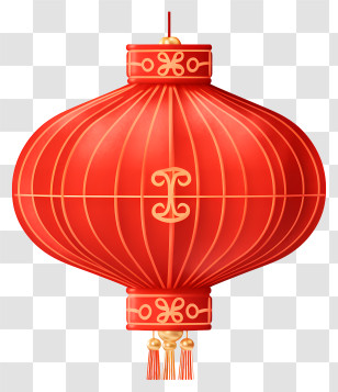 Red Lantern - Bright Red Lantern For Chinese Festival Transparent PNG