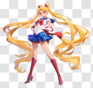 Sailor Moon - Sailor-style Anime Girl Transparent PNG