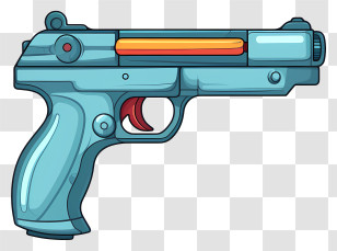 Blue Weapon - Cartoon Blue Water Gun For Summer Transparent PNG