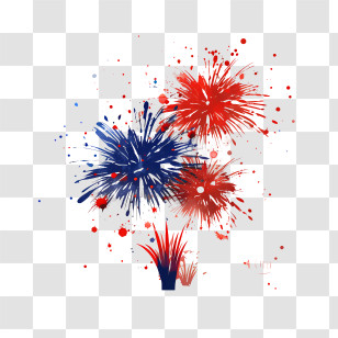 Costa Rica Independence Day - Colorful Fireworks Display Illustration Transparent PNG