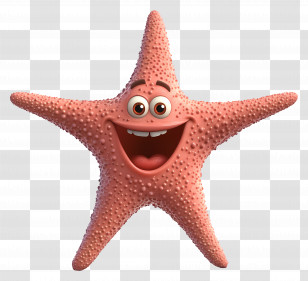 Starfish - Happy Starfish Cartoon Illustration Transparent PNG