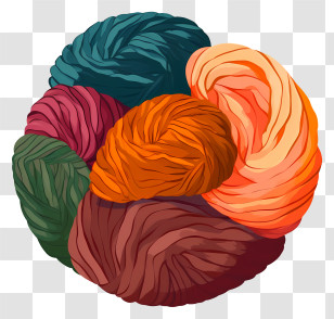 Yarn - Colorful Yarn Balls For Knitting Projects Transparent PNG