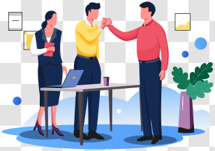 Business People - Teamwork And Collaboration In Office Transparent PNG