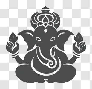 Ganesha Icon - Ganesha Silhouette Transparent PNG