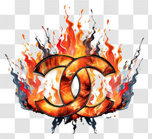 Chanel Logo - Flaming Logo Transparent PNG