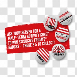 TGI Friday's Restaurant Food Menu - Logo Transparent PNG