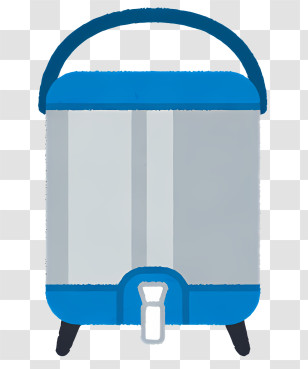 Sport Elements - Blue And Silver Portable Water Cooler Transparent PNG