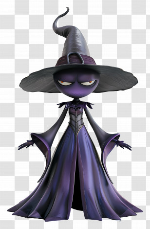 Witch - Witch Character With Magic Hat Transparent PNG
