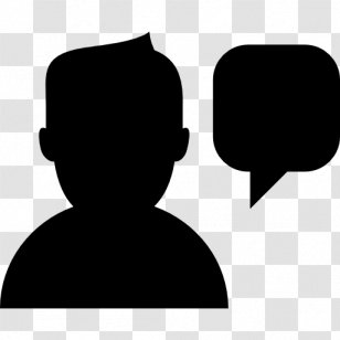 Silhouette Speech Balloon Clip Art - Logo Transparent PNG