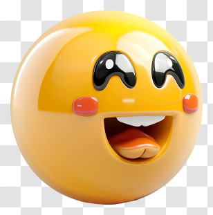 Precious - Happy Yellow Emoji Face With Big Smile Transparent PNG