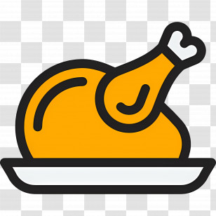 Turkey Food - Roasted Chicken Cartoon Illustration Transparent PNG