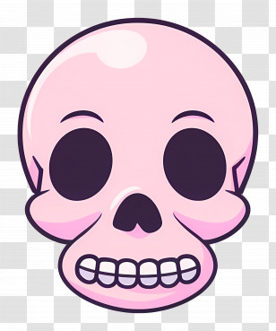 Skull - Cute Skull Cartoon Illustration Transparent PNG
