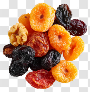 Dry Fruits - Assorted Dried Fruits And Walnut Transparent PNG