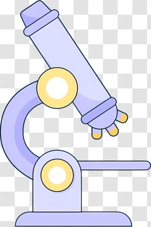 Bubble Gum - Illustration Of A Purple Microscope Transparent PNG