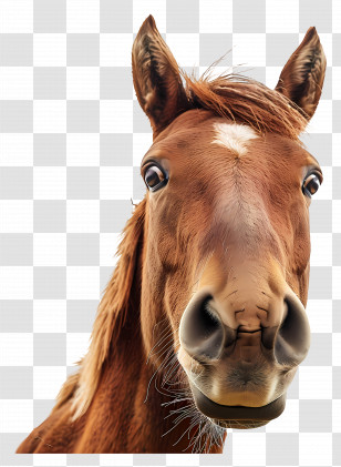 Emoji - Close-up Of A Horse Transparent PNG