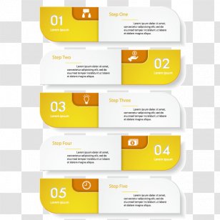 Infographic Data Chart - Yellow-white Minimalist Design Vector Material Transparent PNG