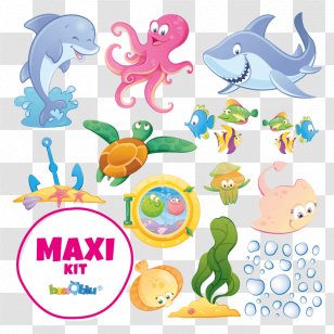 Sticker Wall Decal Parede Illustration - Child - Sea Transparent PNG