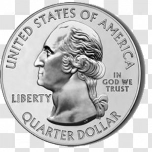 Silver Coin Quarter America The Beautiful Bullion Coins - Ounce Transparent PNG