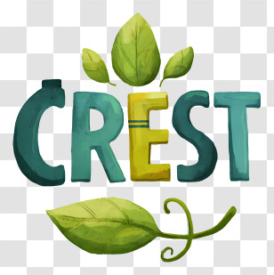 Crest Logo - CREST Leaf Wordmark Transparent PNG
