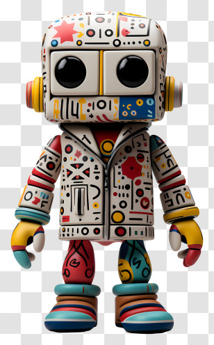 Cartoon Toy - Colorful Robot Toy Transparent PNG