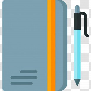 Notebook - Notebook And Pen Illustration For Writing And Organization Transparent PNG