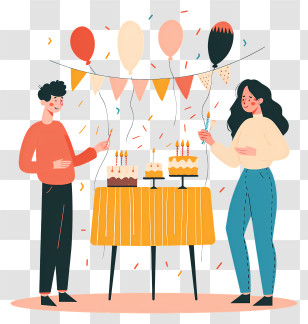 Birthday Party - Birthday Party Celebration Transparent PNG